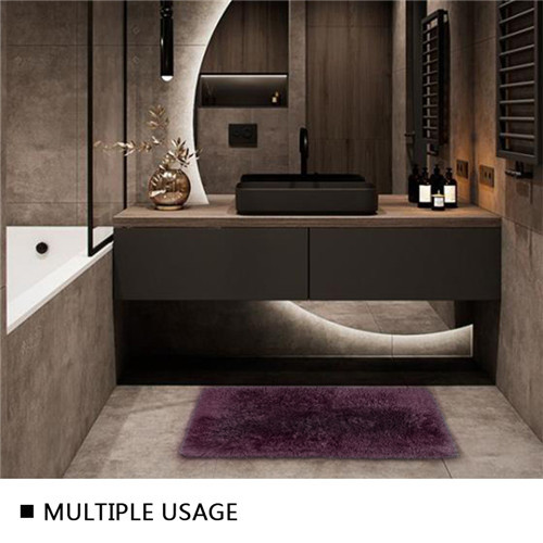 Pile Height 4cm 60 X 80cm Fast Drying Shower Mat Scratch Free