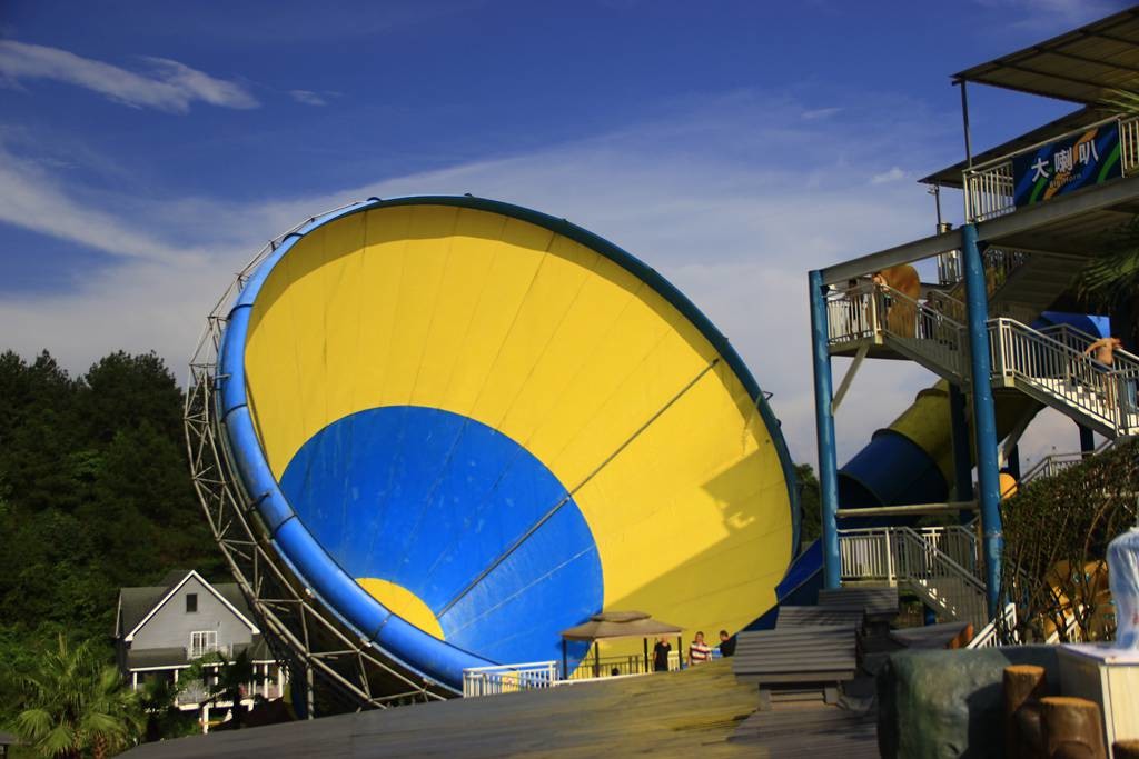Big Fiberglass Tornado Water Slide For Adults , 14.6m Platform Height