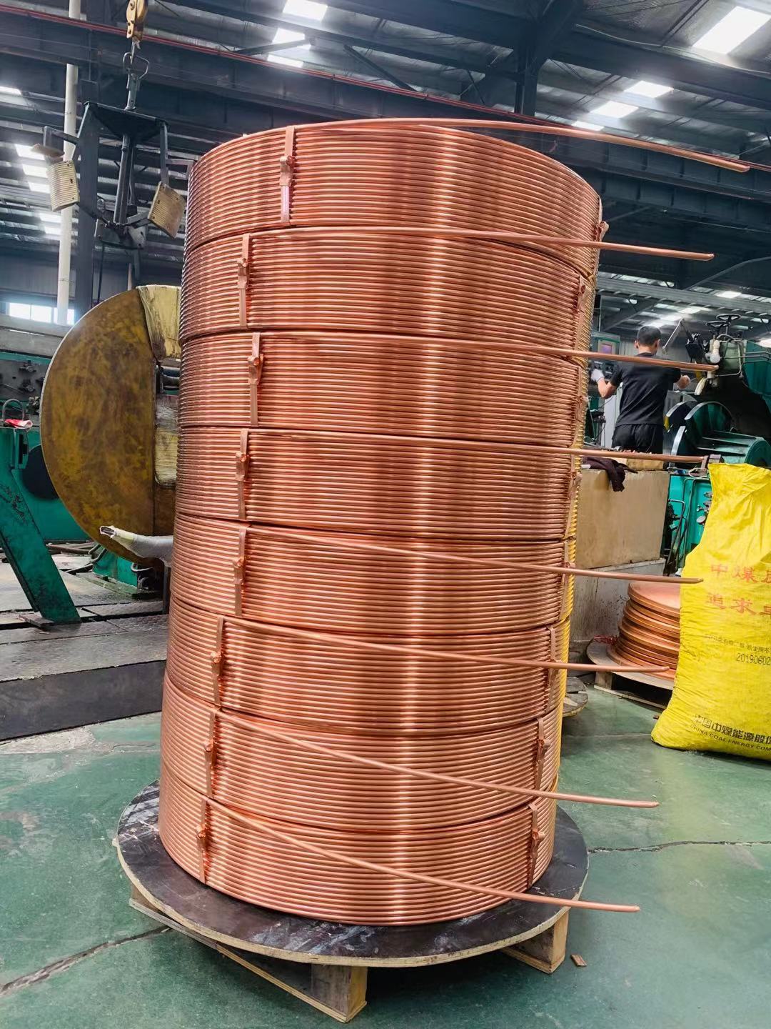 C12200 Copper Pipe Tube Bright Surface Round Shape For Air Conditioner