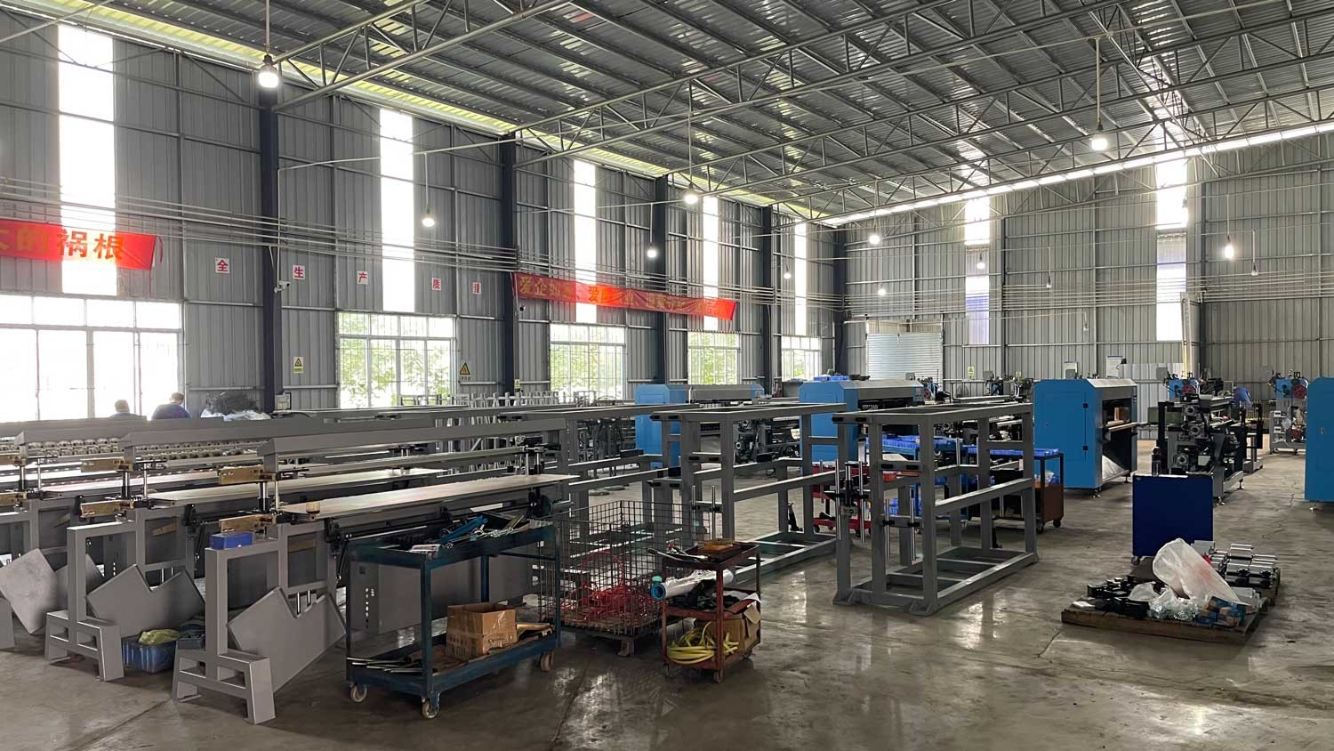 High Capacity Bed Core Mattress Production Line Automatic Operation Mode
