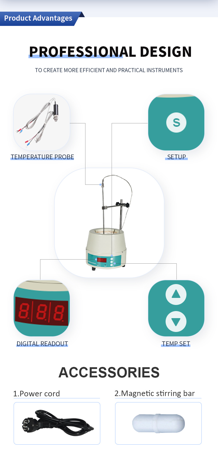 3000ml Digital Display Heating Mantle Accurate Temperature Control for Science Labs