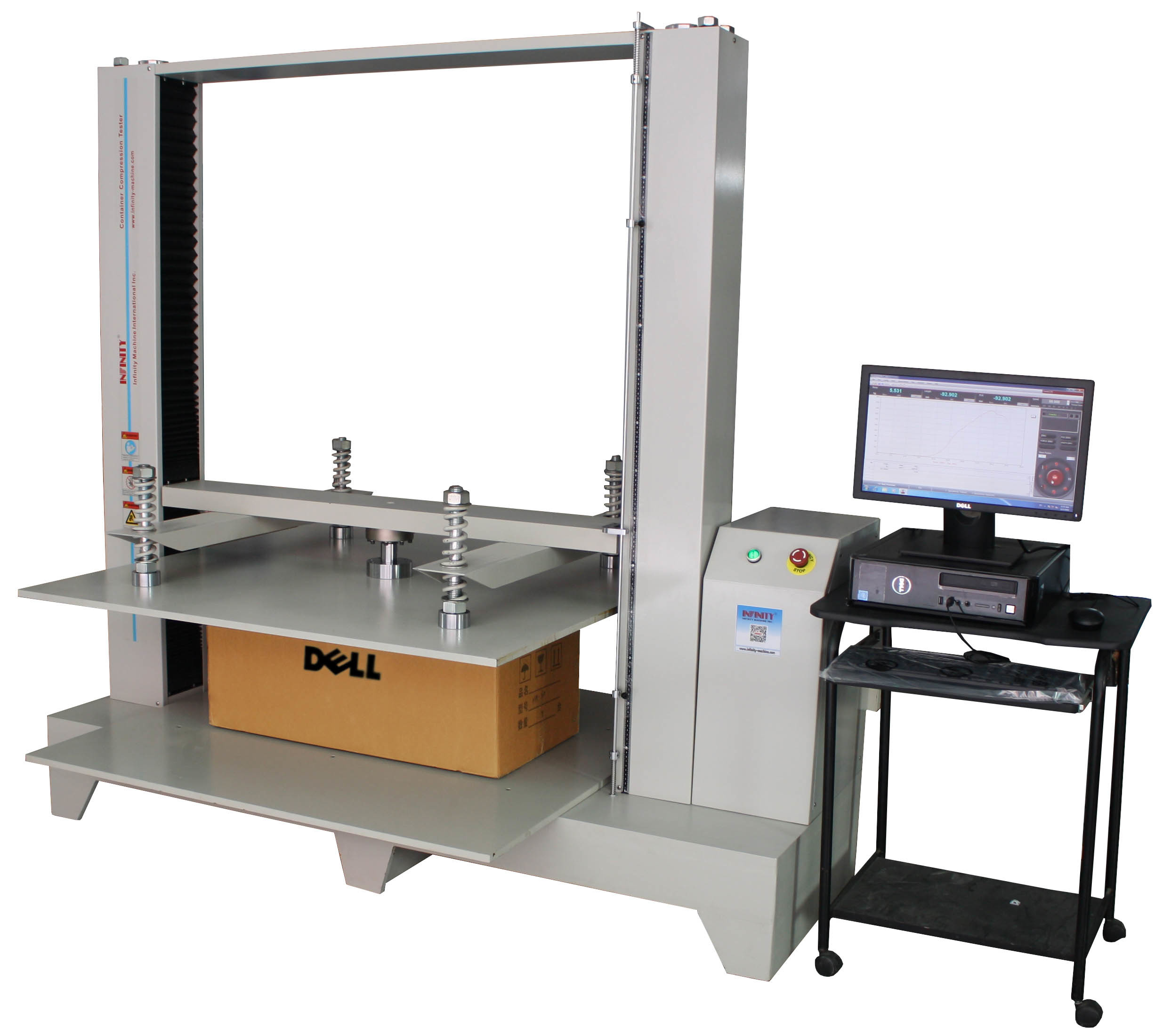 Honeycomb Box Package Testing Equipment Servo Control Compression Tester for Paper Box