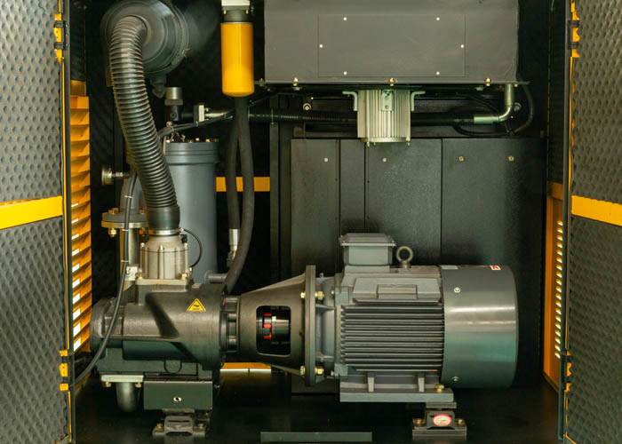 37KW 10Bar Permanent Magnet VFD Air Compressor Air Cooling