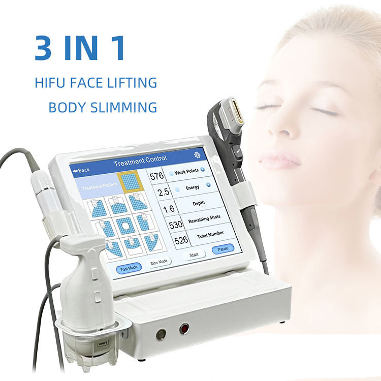 3 in 1 portable 7D hifu body face hifu lipo ulfit hifu 7D beauty machine