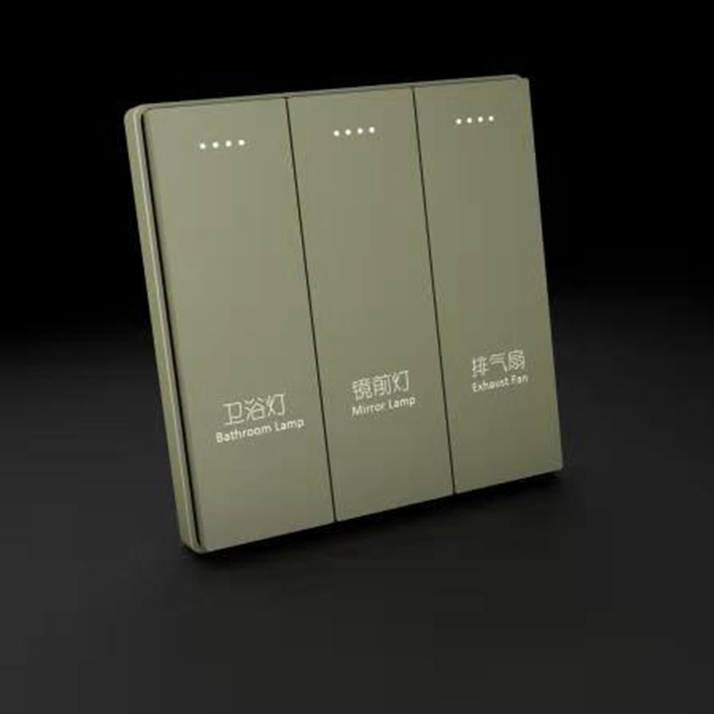 Champagne Gold Programmable Smart Light Switch AC110V Wifi Light Timer Switch