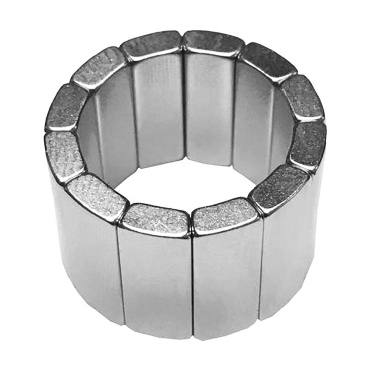 Halbach Array Generator Custom Permanent Magnetic Assembly Arc Segment For Motor