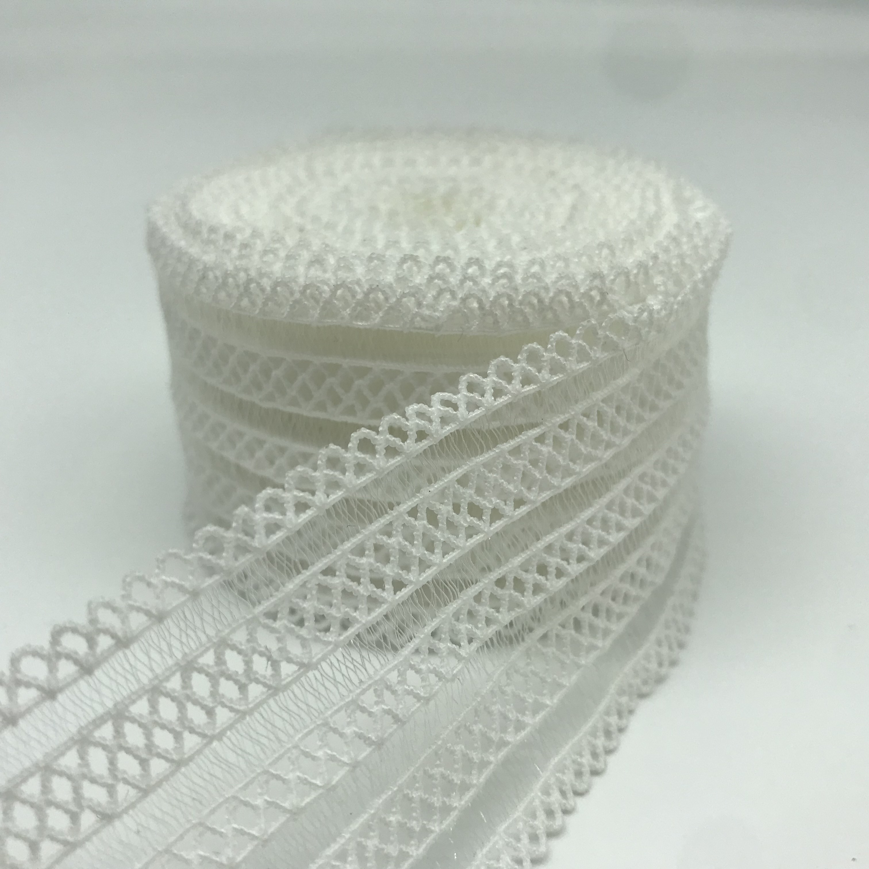 Knitted Elastic Band Webbing Lace Ribbons Jacquard Webbing For Underwear Straps