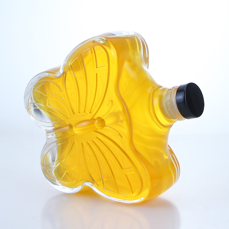 Beverage 330ml Clear Super Flint Empty Glass Bottles with Customized Logo