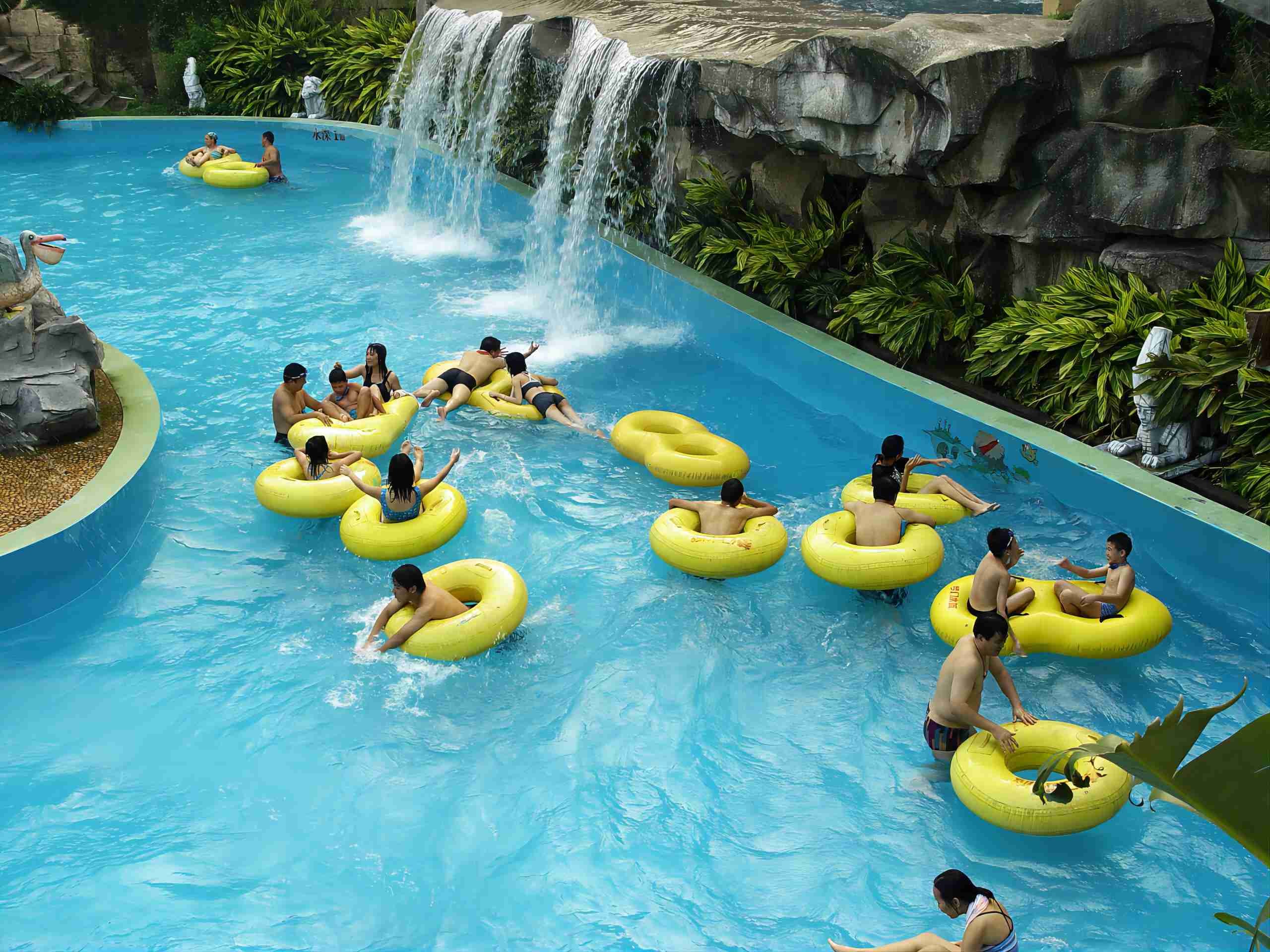 Swimming Pool Equipment Lazy River Water Park For Giant Water Park One Year Guarantee