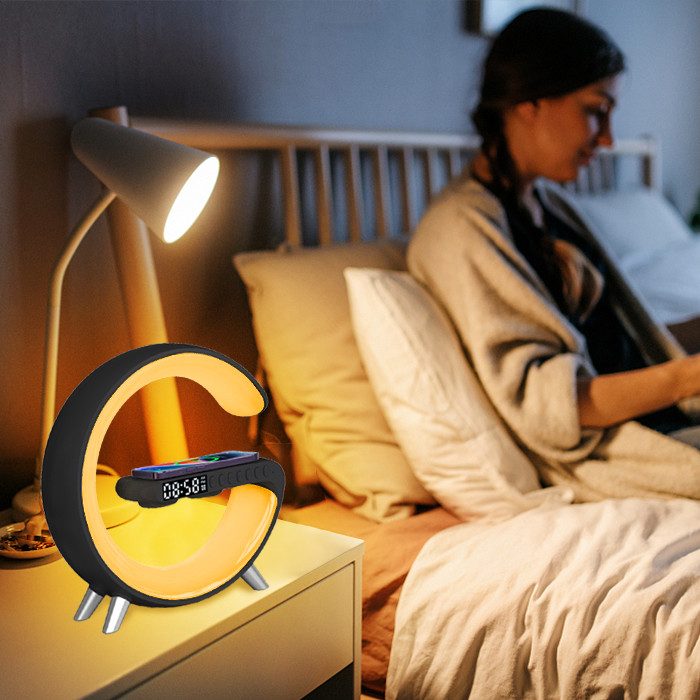Timer Setting G Speaker Lamp - Smart Light Sound Machine with 1 Year Limited