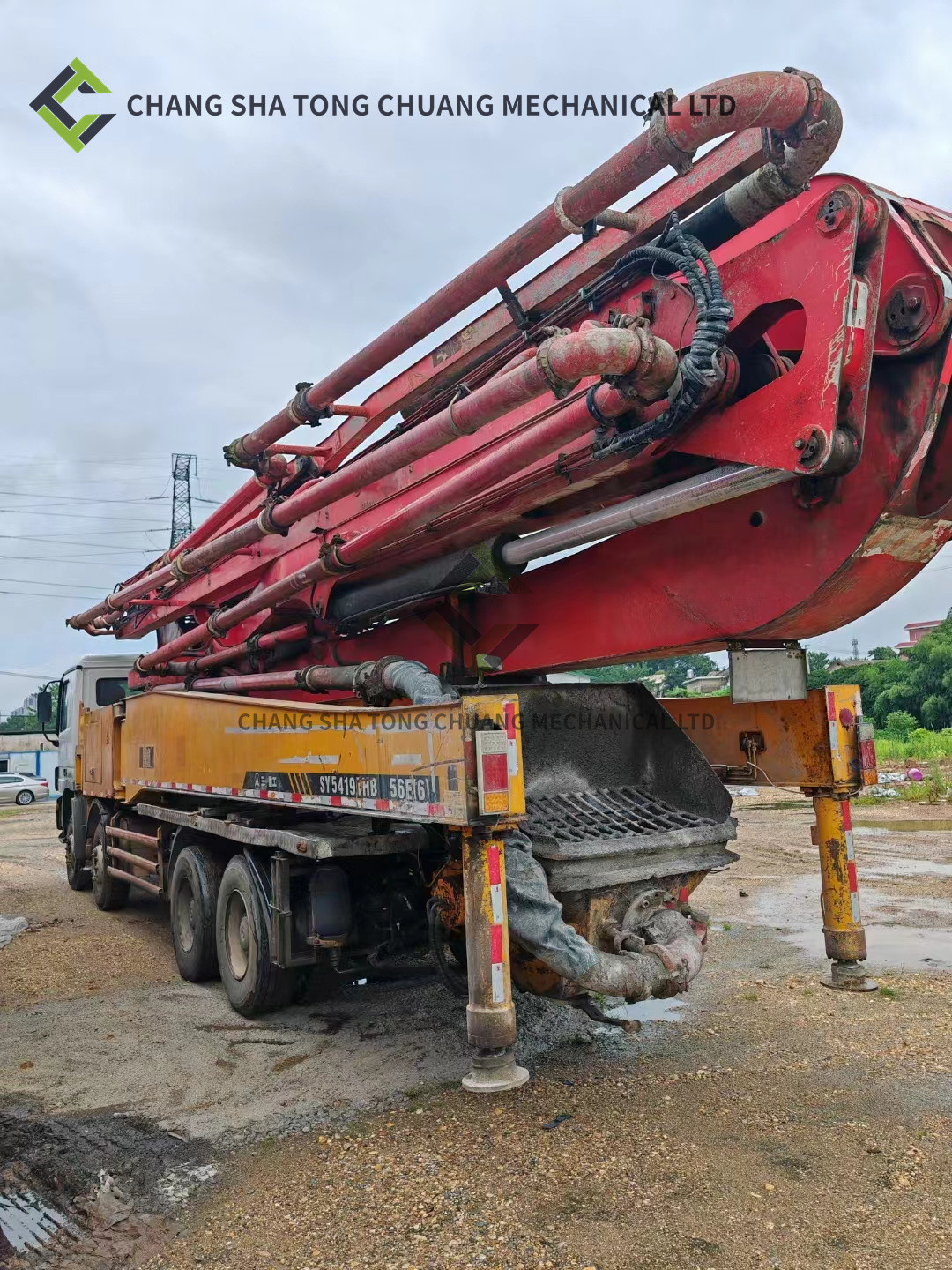 2011 Sany Heavy Industry SY5419THB 56E(6) Used Concrete Pump Truck 56 Meter