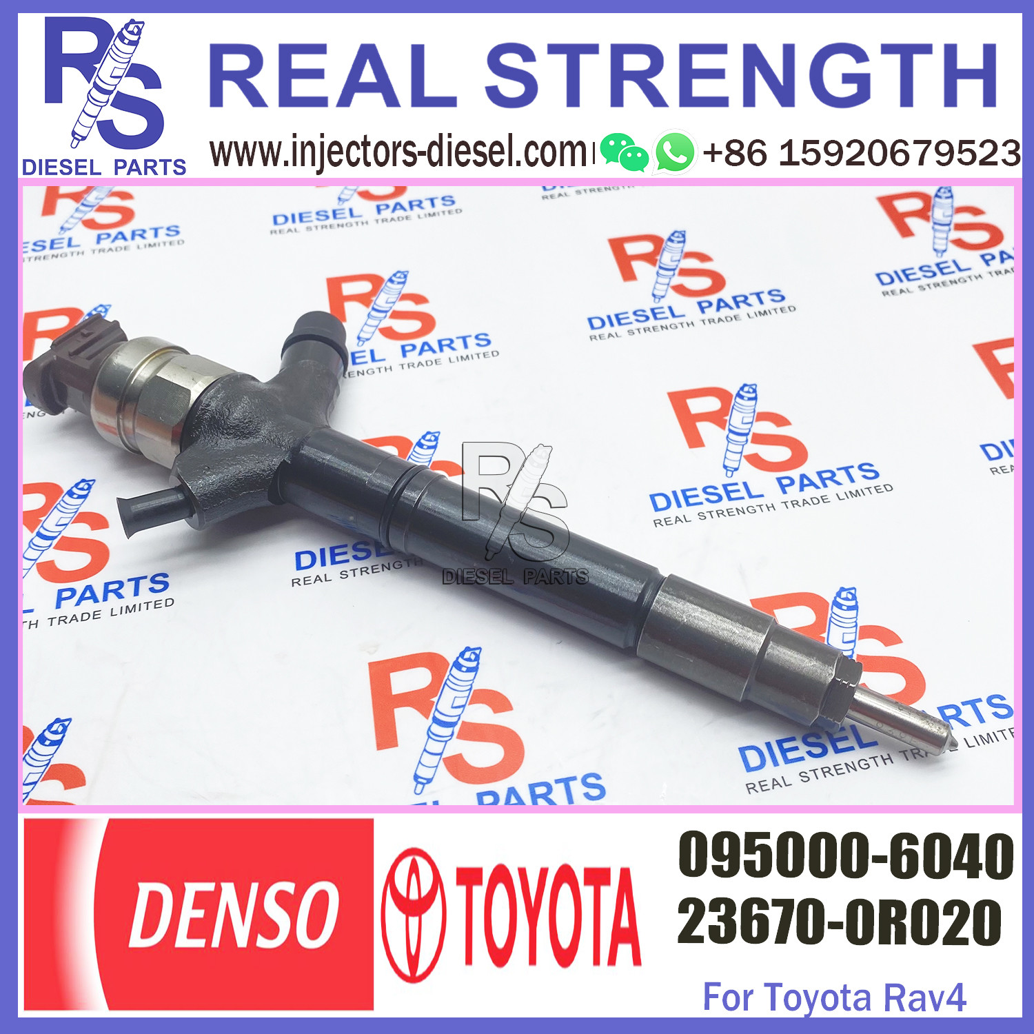 diesel fuel engine injector 095000-6040 23670-0R020 for engine high pressure pump engine injection injector 095000-6040