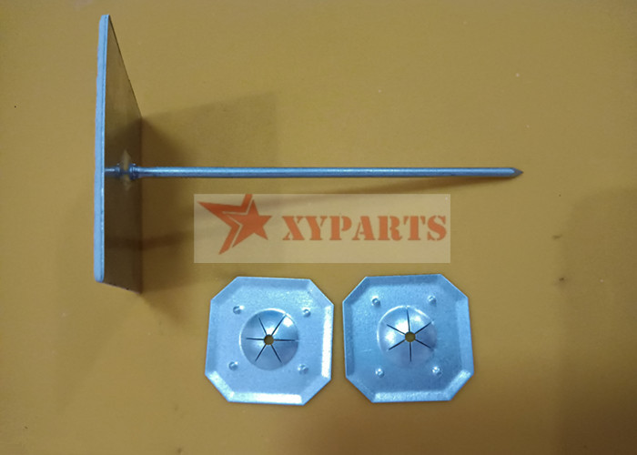 Thermal Insulation Fasteners Carbon Steel Self Stick Pin Nails With Self Speed Clips