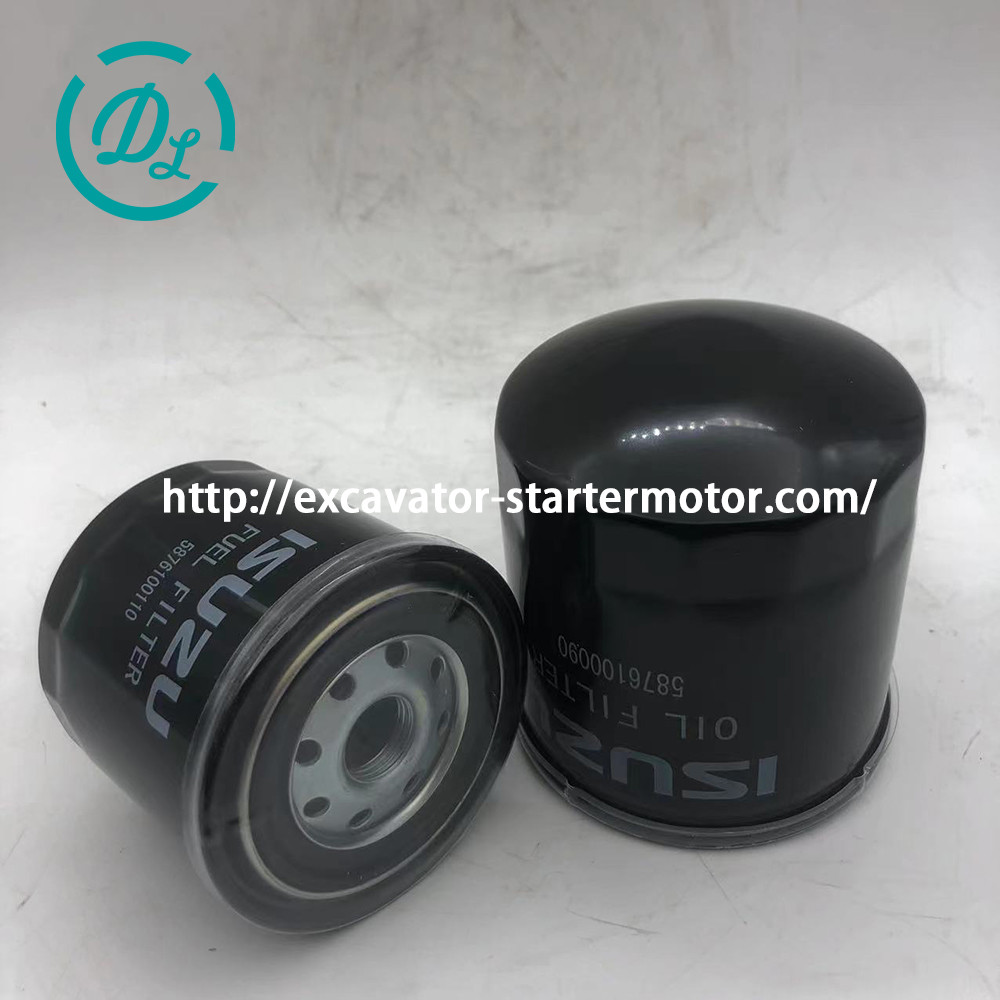 Oil Filter 5876100090 Fuel Filter 5876100110 Excavator Isuzu Filter