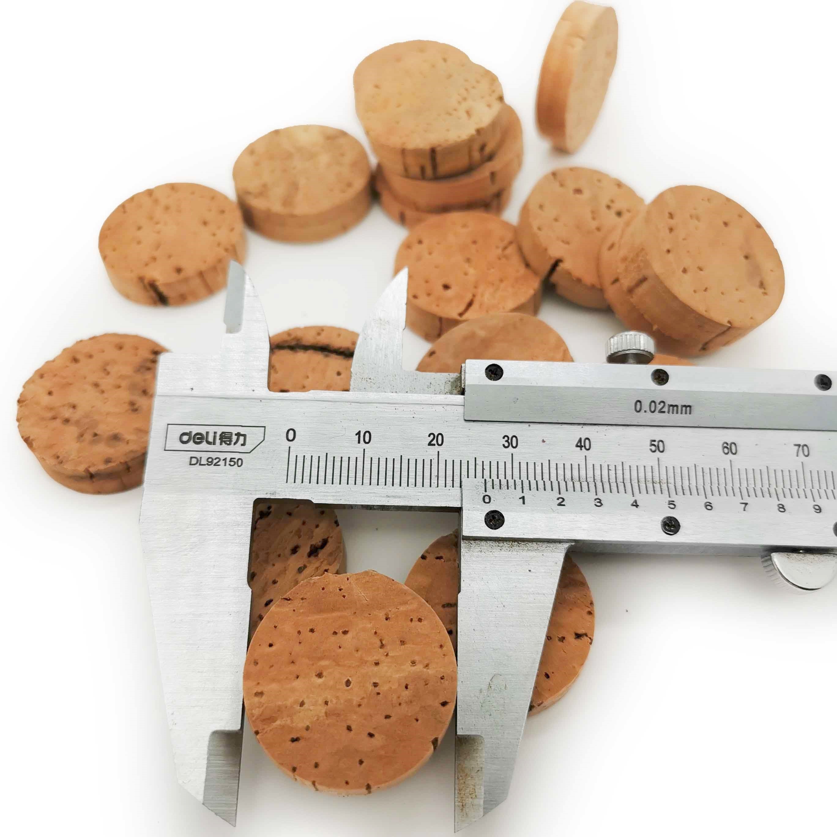 Dia 26.5mm Cork Discs Thickness 6mm For Wine Corks Twin Disc Stoppers