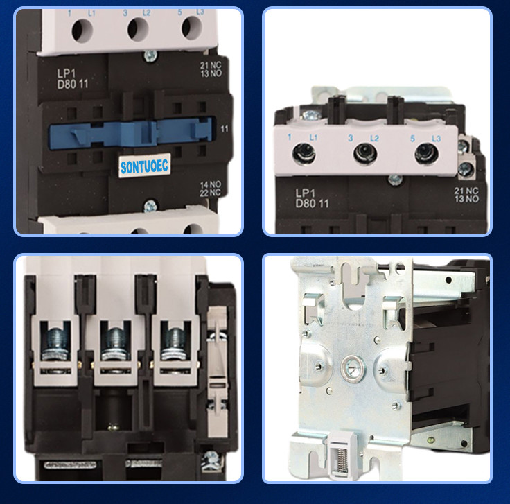 Sontuoec 120V DC Electric Magnetic Contactor PA66 Texture