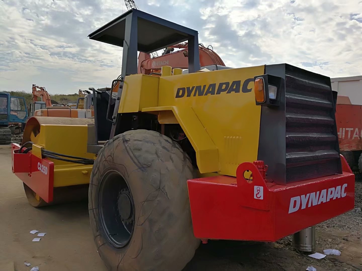 Used Road Roller Dynapac CA25D Single Drum Roller/Used Compactor For Sale