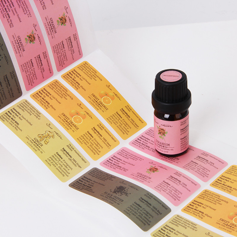 Custom Matte Paper Bottle Labels Packaging Labels For Beauty And Skincare
