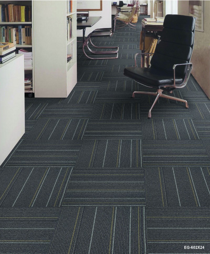 Multi level loop Nylon striped office carpet tile, nylon carpet tiles