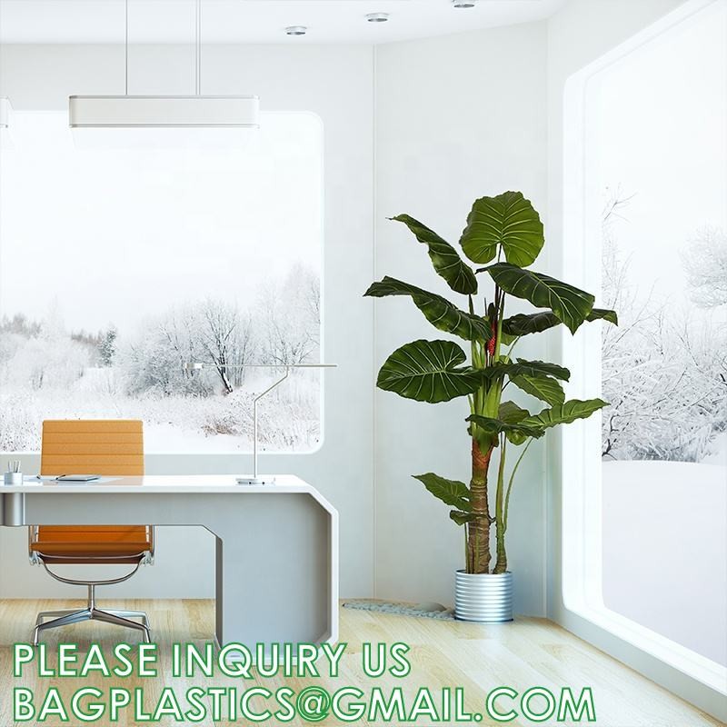 Artificial Plants 15 Inch Artificial Dripping Guanyin Tree Faux Plants Décor Indoor Outdoor,Fake Plastic Plants