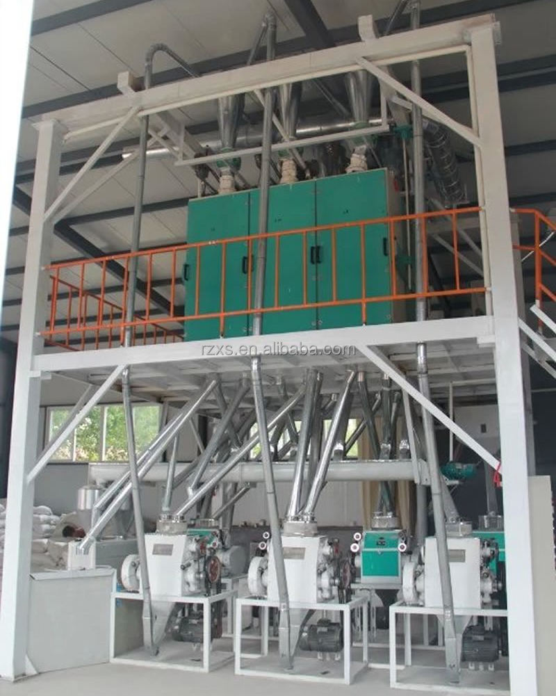 30x8x7m Combined Commercial Wheat Cleaning Milling Machine for Turkey Flour Mill in Ghana