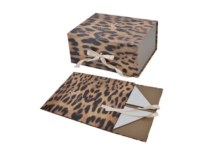 Cardboard CMYK 128gsm Magnetic Packaging Shoe Box FSC For Wine