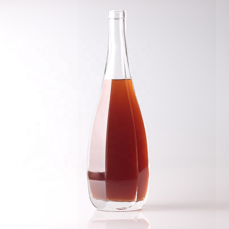 Glass Body Material Wine Glass Bottle for Customized Unique Liquor Packaging Design
