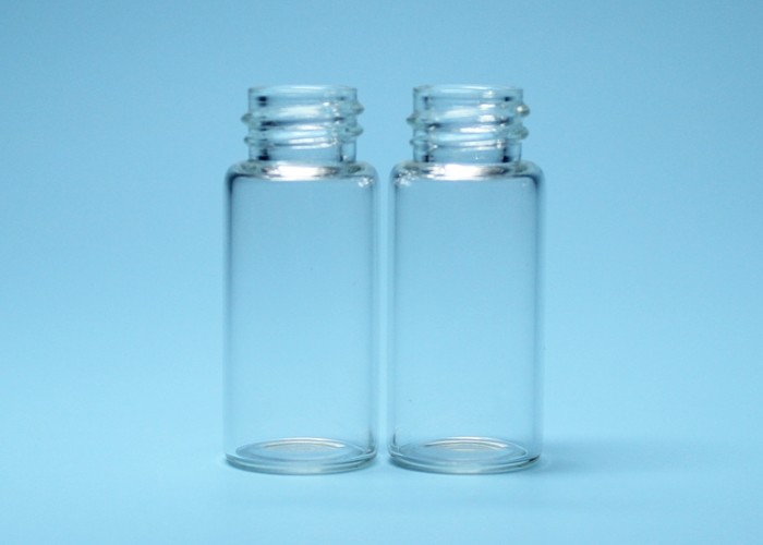 10ml Transparent Screw Thread Borosilicate Glass Vial With Plastic Cover