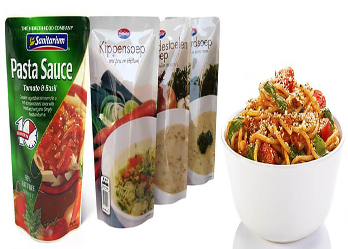 Snack Food Plastic Pouch Packaging / Custom Printed Coffee Bean Sacks Floded Bottom