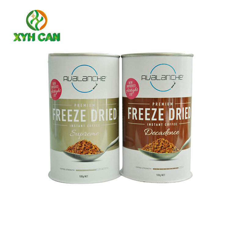 Custom Printing Metal Tin Can Canister Tin Plate Containers 0.18~0.25mm Thickness