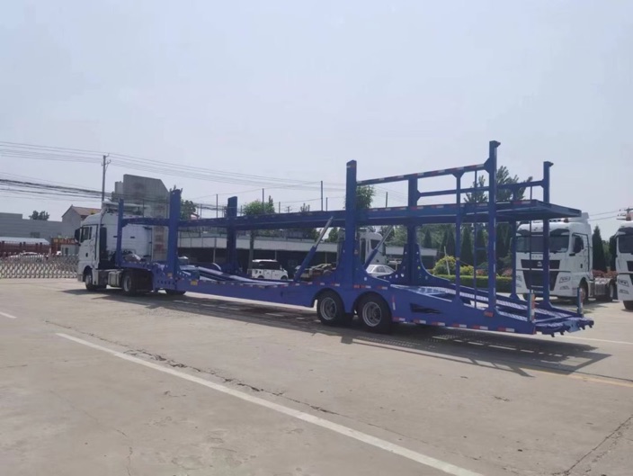 2/3 Axle Stainless Steel 6-10 Land Road Car Trailer Semi Utility Flatbed Carrier Trailer