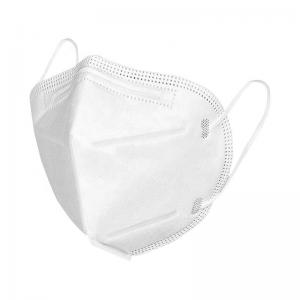 High Efficient Filtration KN95 Dust Mask White Foldable Fliud Resistant