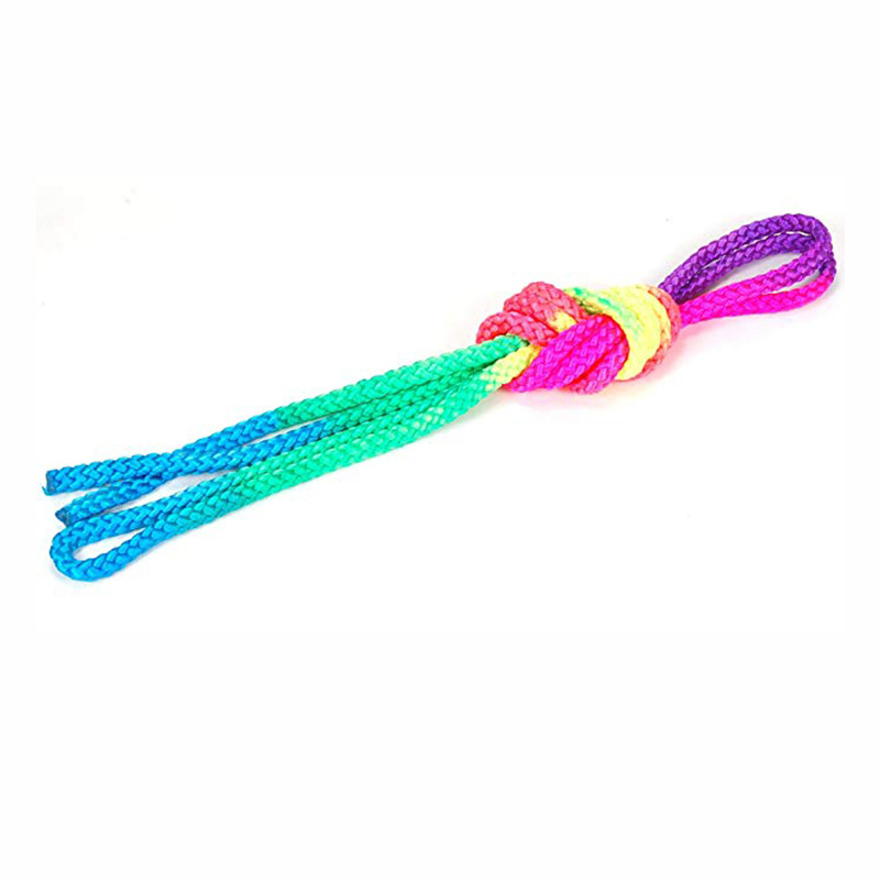 2-20mm Diameter Nylon Rope for Square Dancing Solid Rainbow Color Gymnastics Rope