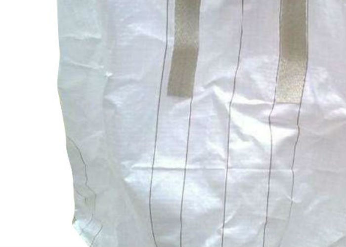 White Storage Flexible Bulk Container For Packing Cement / Sand / Mine