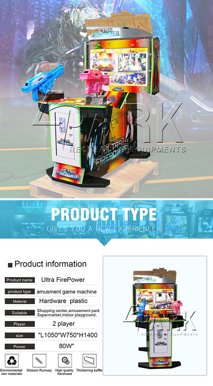 32" Ultra FirePower 3 In 1 Shooting Arcade Machines