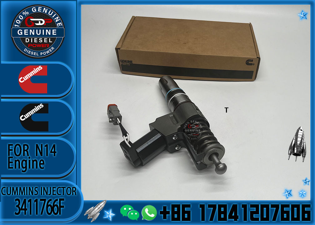 3411766F Common Rail Diesel Fuel Injector 4384360 3411381 3411766F For Cummins QSN14 N14