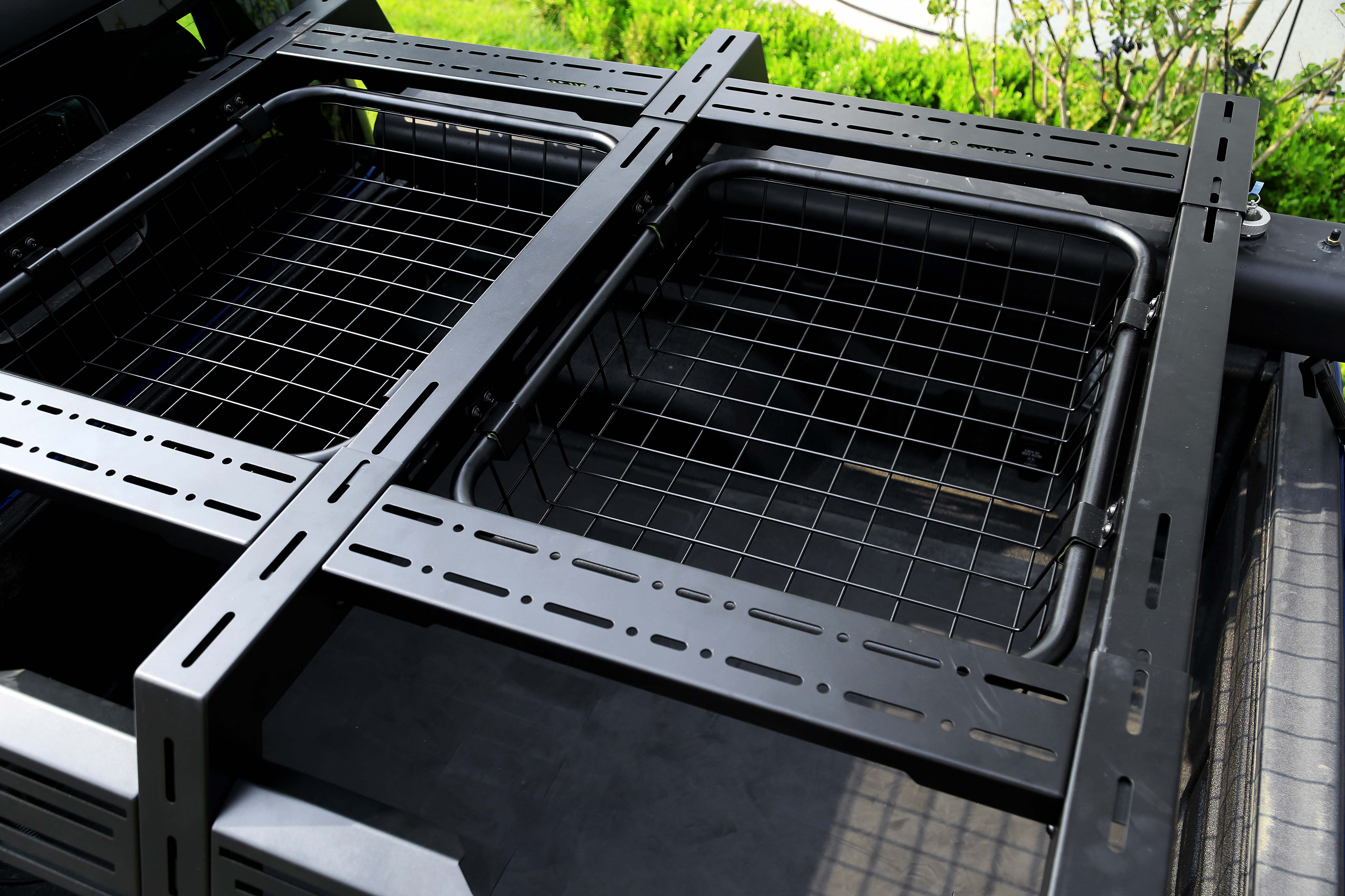 Aluminium Pickup Truck Bed Rack Systems Adjustable Powder Coating