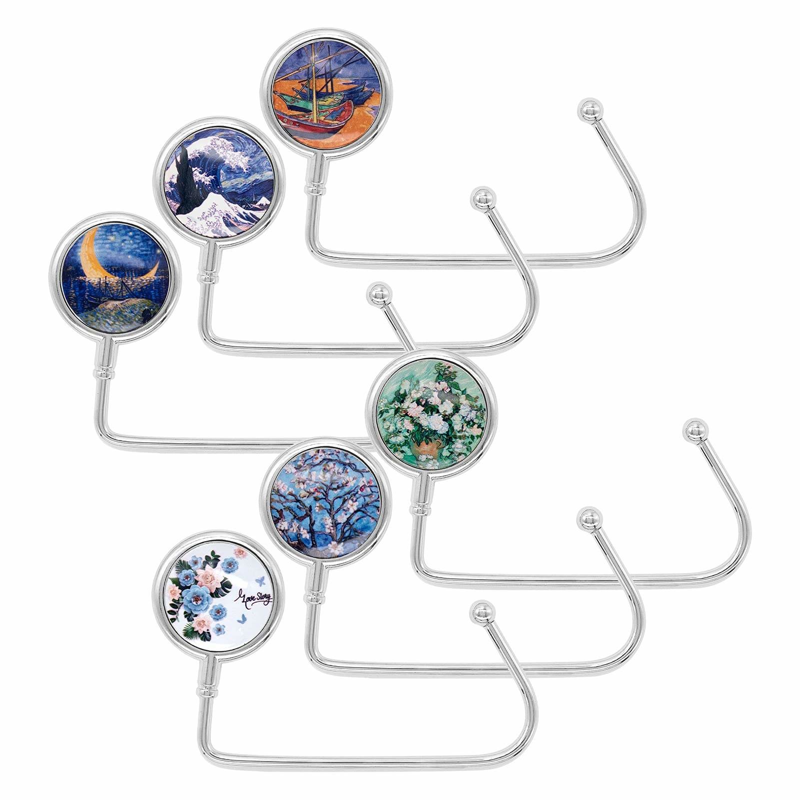 Table Bag Hanger Hook Foldable Zinc Alloy Material For Purse Long Handbag