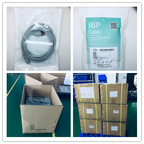 IBP adapter cable compatible for St Jude monitor to Smiths transducer