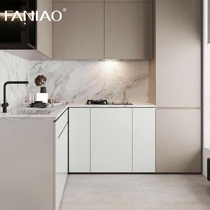 High End Small Kitchen Cabinet Set Flat Pack Mini Kitchenette For Apartment Hotel