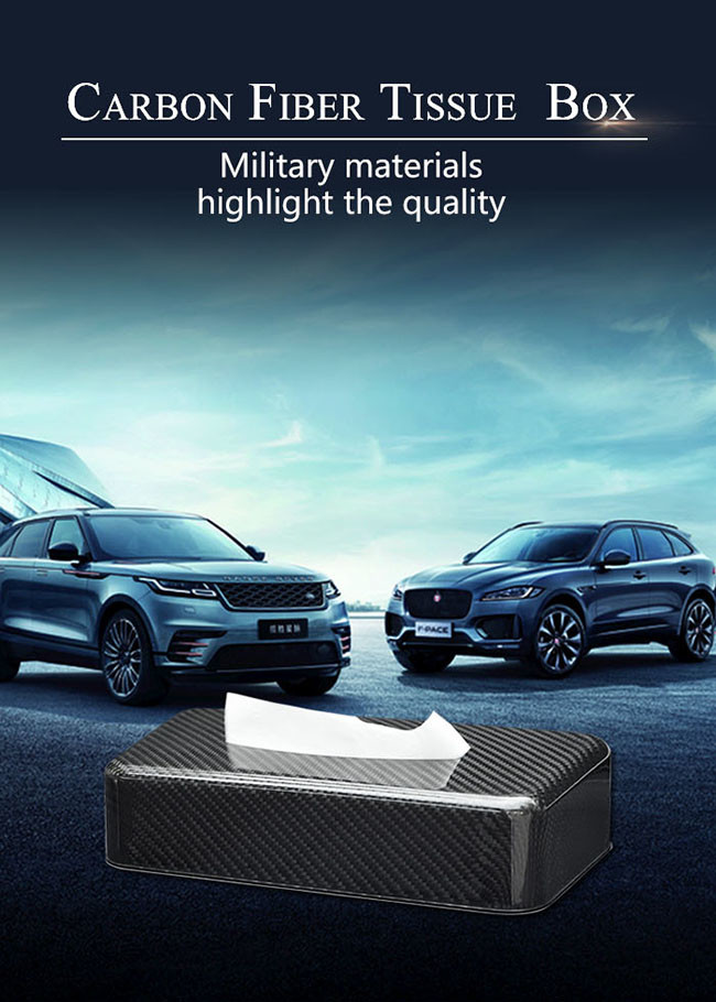 SGS Approved Slip Resistant Carbon Fiber Tissue Box