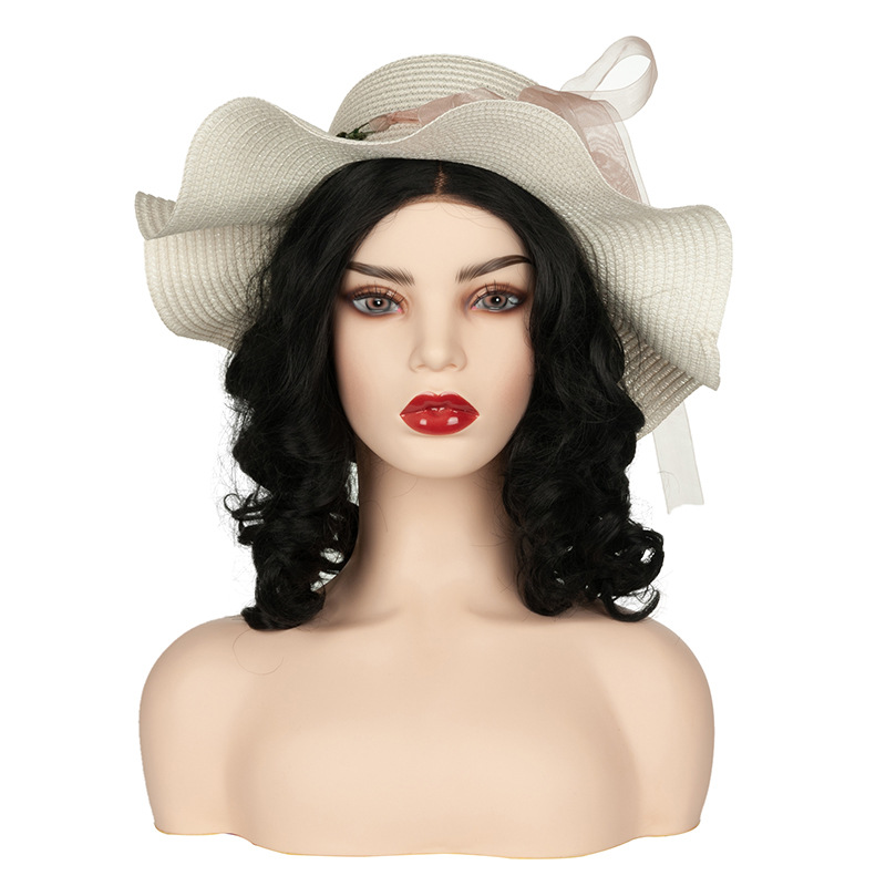 High quality mannequins with mannequin head pvc display mannequin for wig ddisplay