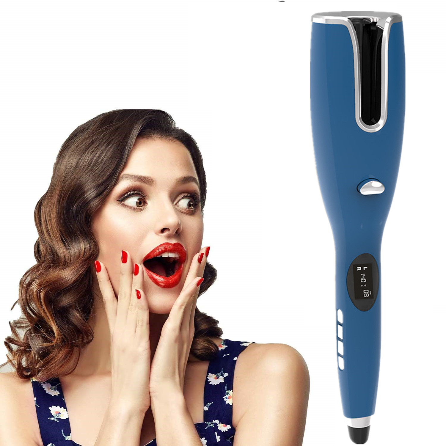 50W Auto Rotating Hair Curler Rotating Hair Curling Iron For Women