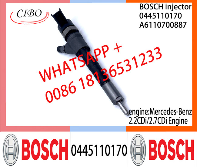 BOSCH injetor 0445110170 0445110171 Common Rail fuel Injector A6110700887 A6110701287 A6120700487 for Mercedes-Benz