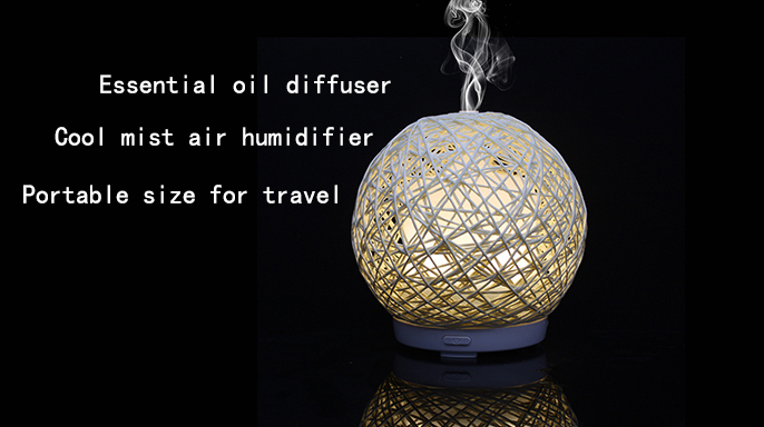 Sphere Home Fragrance 80ml Remote Control 5V USB Humidifier