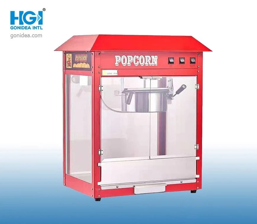 Snack Food Quick Heating Stainless Steel Popcorn Maker Machine For Business
