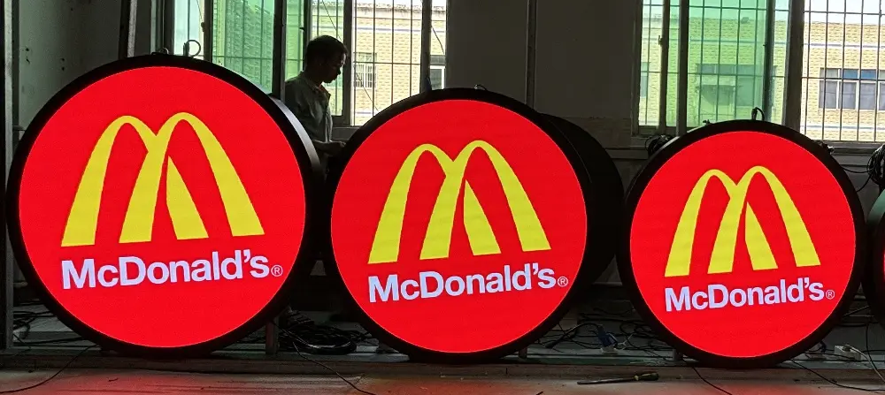 Logo Sign Circle Round LED Display Diameter 1.5 M LEDdisplay