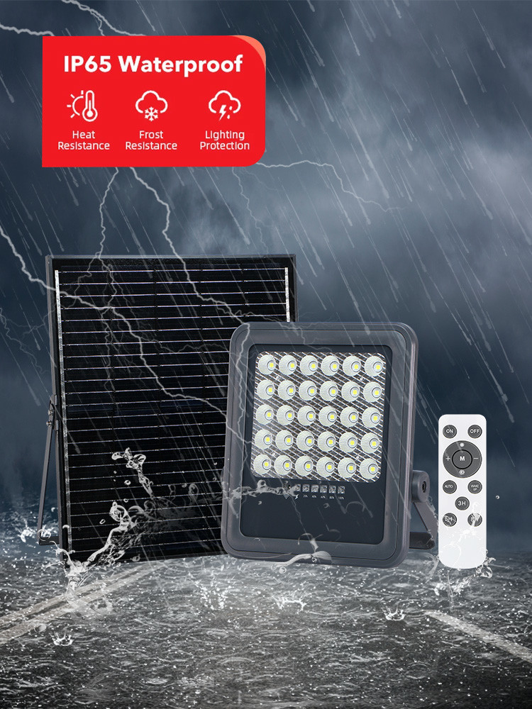 KCD Waterproof IP65 High Lumen Gymnasium Garden Stadium Heavy Duty 30w 50w 100w 200w 300w Outdoor LED Solar Flood Light