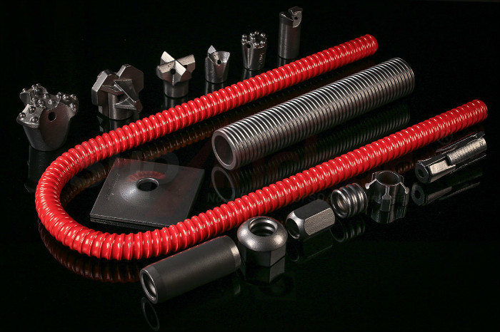 Self Drilling Anchor Bar R32N Female & Male Threaded Coupling In Infrastructure