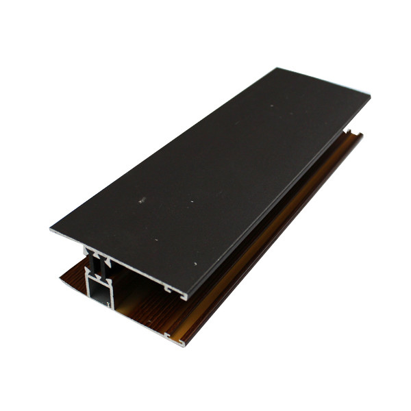 T5 Wood Finish Aluminum Curtain Wall Profile Quality Light Corrosion Resistance
